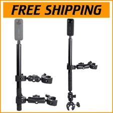 Versatile Selfie Stick and Clamp Mount for Motorcycle and Bicycle Adventures