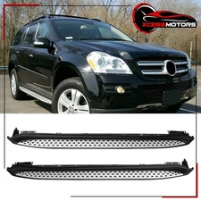 Fits 07-12 Benz X164 GL-Class OE Style Running Board Side Step Bar Pair Aluminum