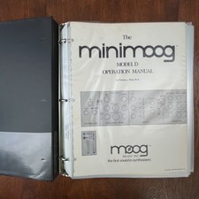 MANUALE OPERATIVO VINTAGE MINIMOOG MODEL D