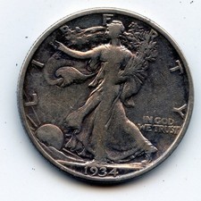 Walking Liberty half 1934-s