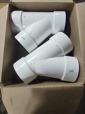 Lot Of 2x Charlotte Pipe 6 in. x 6 in. x 6 in. PVC DWV Wye Reducing 