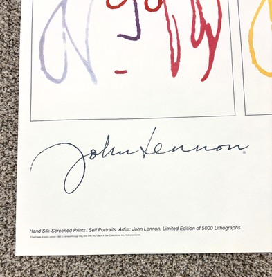 John Lennon IMAGINE Limited Edition Hand Silk Screen Lithograph