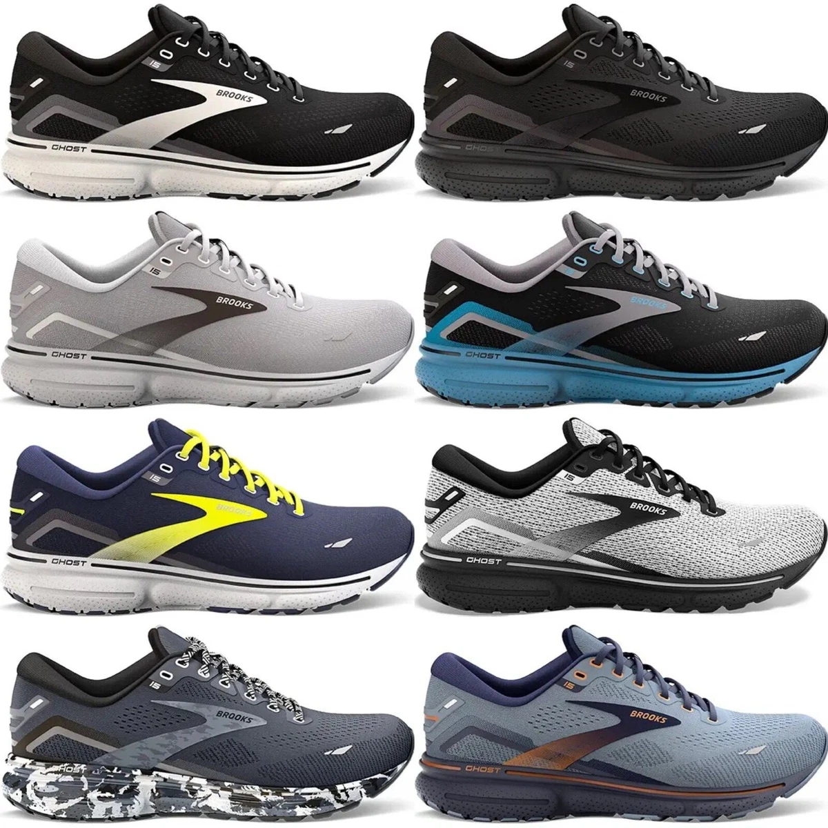 NEW Brooks GHOST 15 Men's Running Shoes ALL COLORS US Sizes 7-14