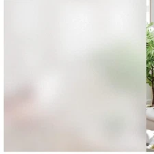 Static Cling Frosted Window Film - Non-Adhesive UV Protection for Home & Office