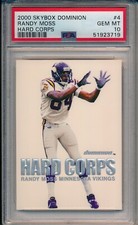 2000 SKYBOX DOMINION RANDY MOSS HARD CORPS #4 PSA 10 GEM MINT NFL TOP 100 