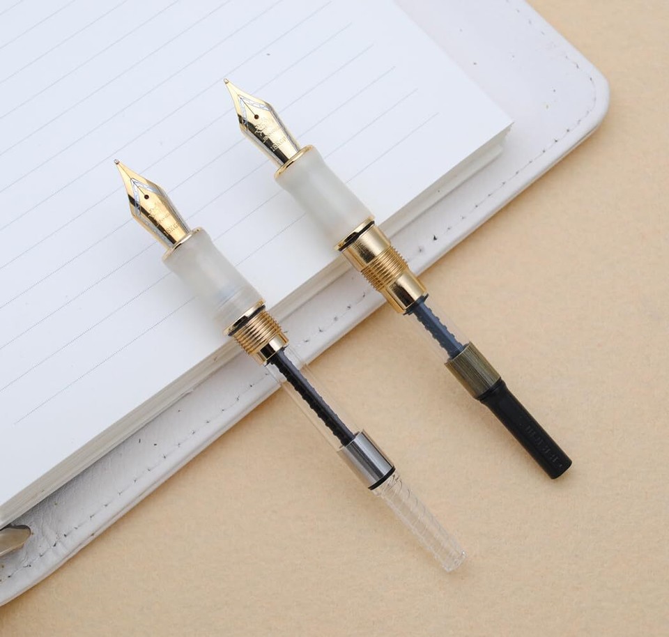 JINHAO 100 Fountain Pen with Ink Converter Medium Nib 0.7mm Light Blue