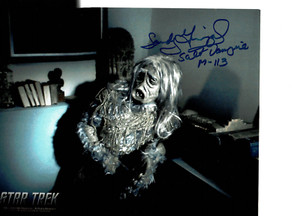Star Trek Salt Vampire  Sandy Gimpel autographed  color 8x10  great photo **