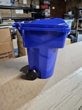 Rehrig Mini Waste Management Trash Cart Desk Pepsi Blue