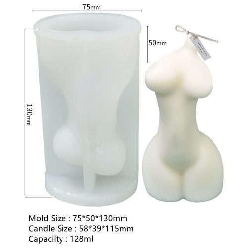 Family Perfume Candle Moulds Silicone Human Body Candle Wax Making Soap Mold DIY - Picture 16 of 29