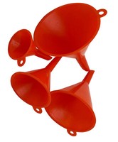 6X Trichtersatz 4Tlg Ø Innen Von 4,5 - 10,5 Cm, Trichter Plastik EinfüLltrichter