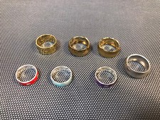 Lot de 7 bagues en métal doré et argenté bijoux fantaisie neuf