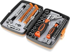 Ratcheting Screwdriver Set - BTEC 68 in 1 Socket & -1 