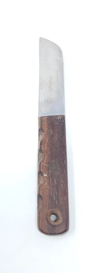 Cuchillo de caza de hoja fija vintage Abercrombie & Fitch Sheffield England Foto 3 de 4