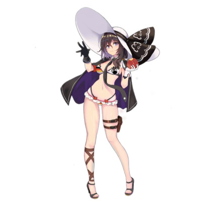 P38 Summer Girls Frontline Anime Weatherproof Sticker 6'' Car Decal