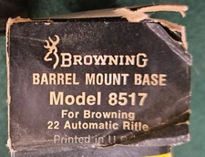 Vintage Browning-High Lustre- SA-22 Scope Base- #8517- NOS