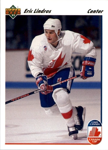 1991-92 Upper Deck Eric Lindros #9 Canada Cup Rookie Card RC Flyers HOF
