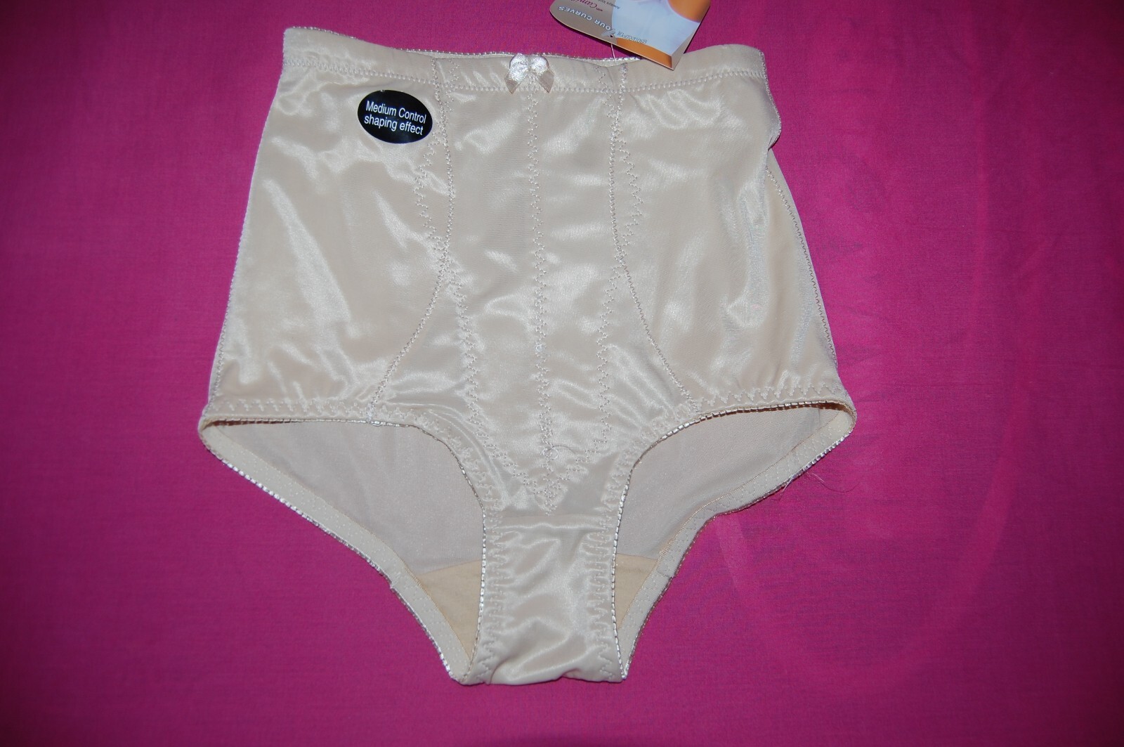 Camille Medium Control High Waist Brief Beige UK 12 EUR 40 BNWT