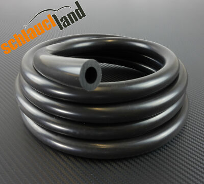 1m Unterdruckschlauch ID 6mm schwarz *** Silikonschlauch hitzebeständig Schlauch