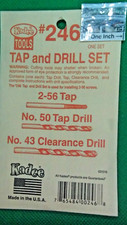 Kadee 246 Tap 2-56 and Drills 50 and 43, one set - More Below