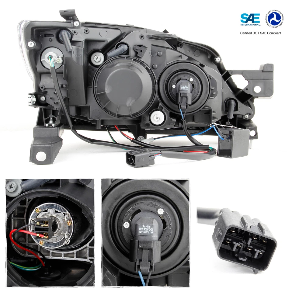 Faros proyectores Fit 2008-2014 Impreza WRX LED DRL SWITCHBACK señal negro Foto 3 de 4