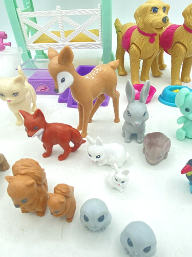 Huge Lot Barbie Rescue Center Vet Forest Animals Deer Rabbit Squirrel Fox MORE - Picture 7 of 10