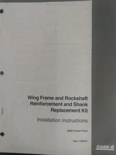 Case IH Installation Instructions Wing Frame Rock Shaft Shank Reinforcement...