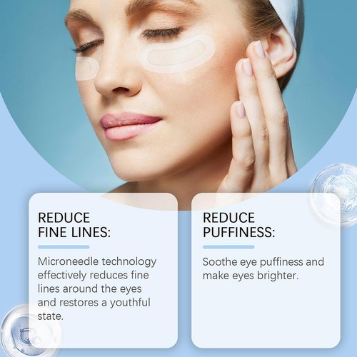 Hyaluronic Acids Microneedle Eye Patch Anti-Puffiness Moisturizing Car GXO X7C3 - Picture 9 of 18