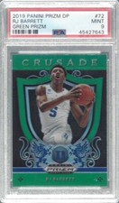 RJ BARRETT 2019 PANINI PRIZM CRUSADE GREEN PRIZMS RC #72 PSA 9 MINT