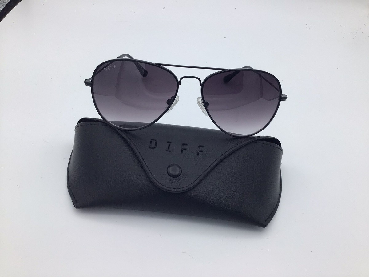 Diff FF BKGG-6 Unisex Black/Grey Gradient Cruz Aviator 