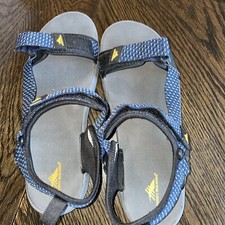 high sierra Men  s Sandals Blue Official Velcro Closure Sz 11.5