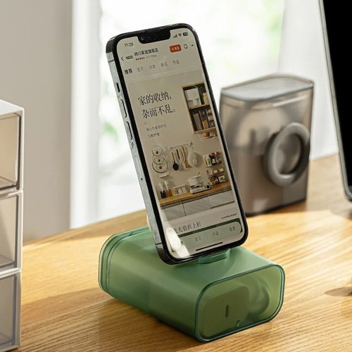 Dustproof Phone Charger Box Desktop Travel Storage Box Travel - Afbeelding 9 van 12