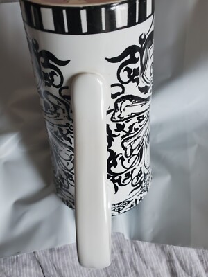 222 Fifth Skulloween Skull Mug Cup RIP Porcelain Halloween Crossbones | eBay