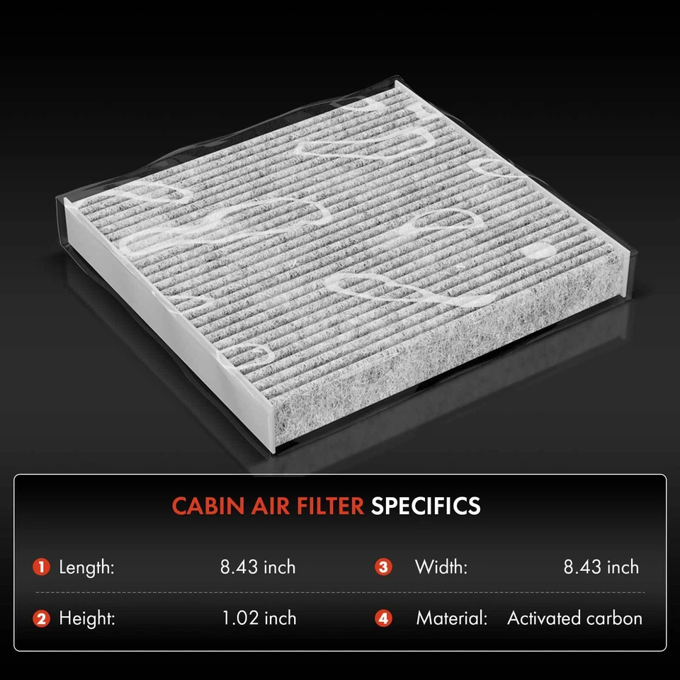 Engine & Activated Carbon Cabin Air Filter for Smart Fortwo 2008-2015 L3 1.0L - Image 3 of 4