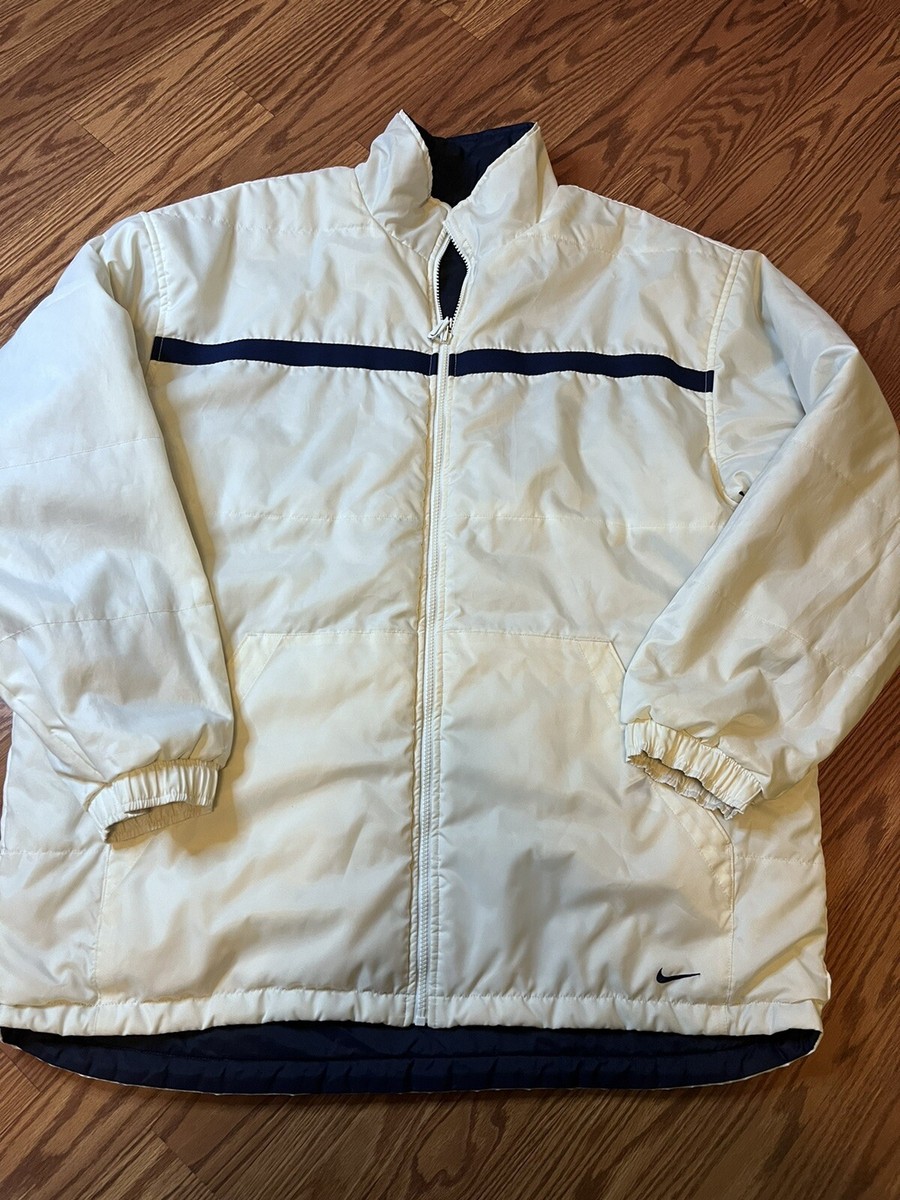 Vintage 90's Nike Big Swoosh Logo Reversible Jacket Size XL