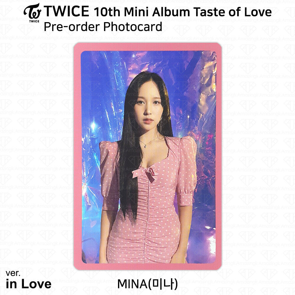 TWICE 10th Mini Album Taste of Love Official Photocard Mina TWICE 10th Mini Album Taste of Love Official Photocard Mina
