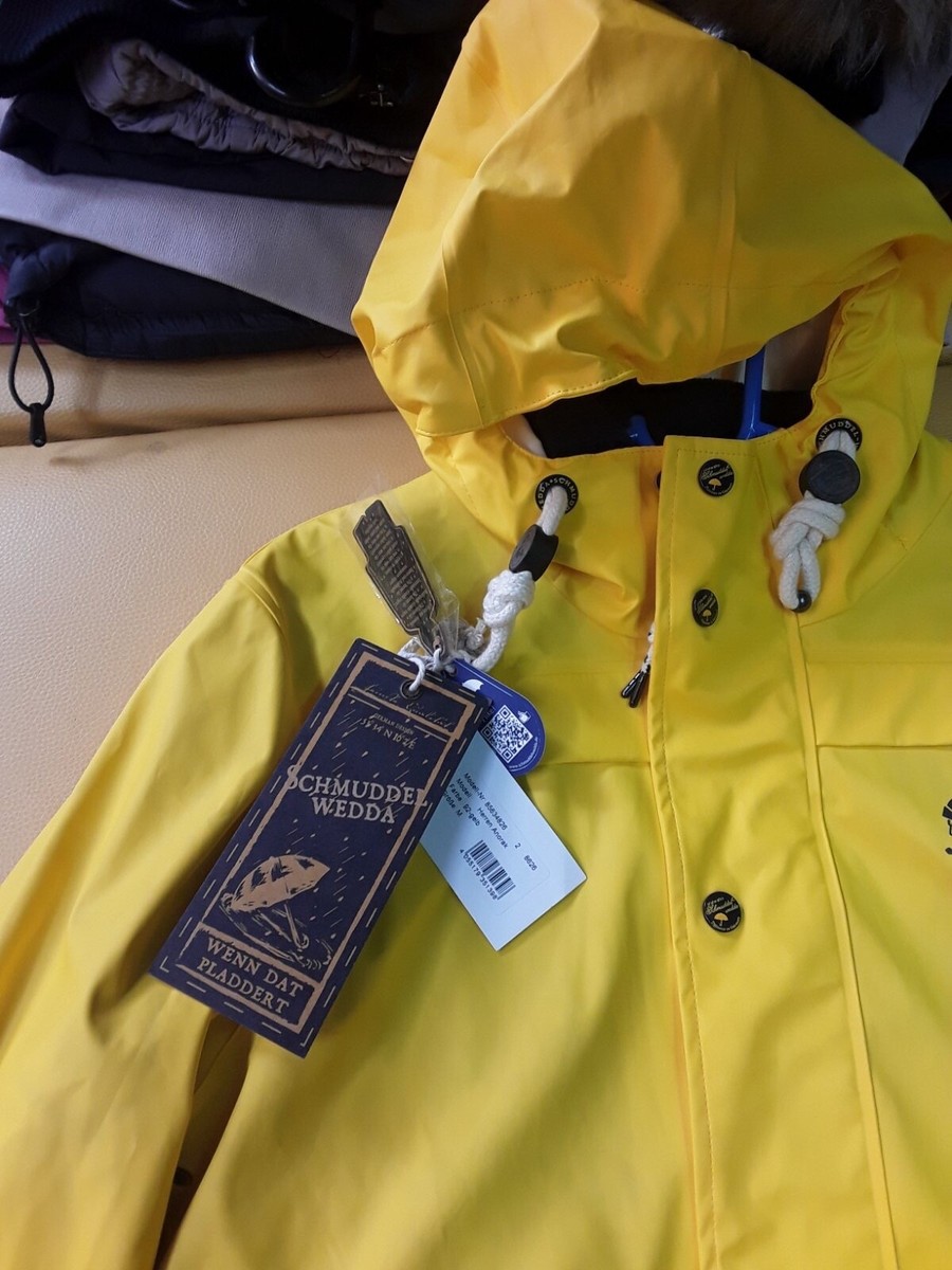 Waterproof Jacket Schmuddelwedda Senfgelb Raincoat Schmuddelwedda