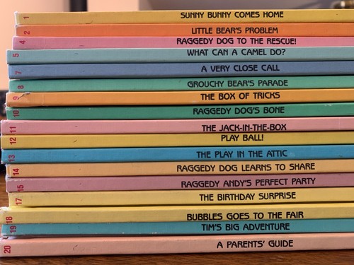 1st Ed 1988 Raggedy Ann and Andy's Grow and Learn Library 17 hardcover books - Picture 2 of 8