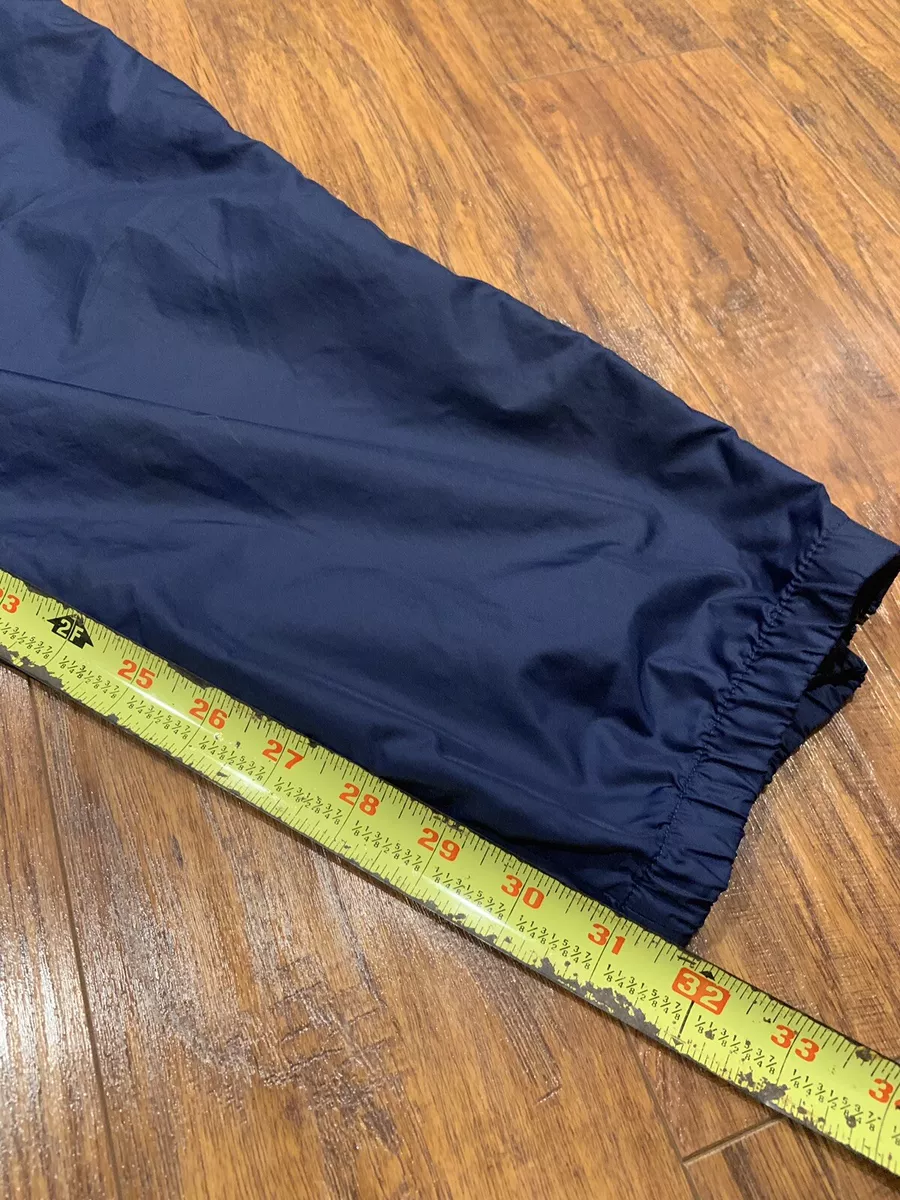 VINTAGE Nike Track Pants Windbreaker Nylon Swoosh Ankle Zip Joggers