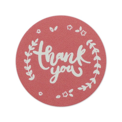 x100 Thank You Stickers For Your Purchase Business Labels Round Heart Wedding - Picture 40 of 73