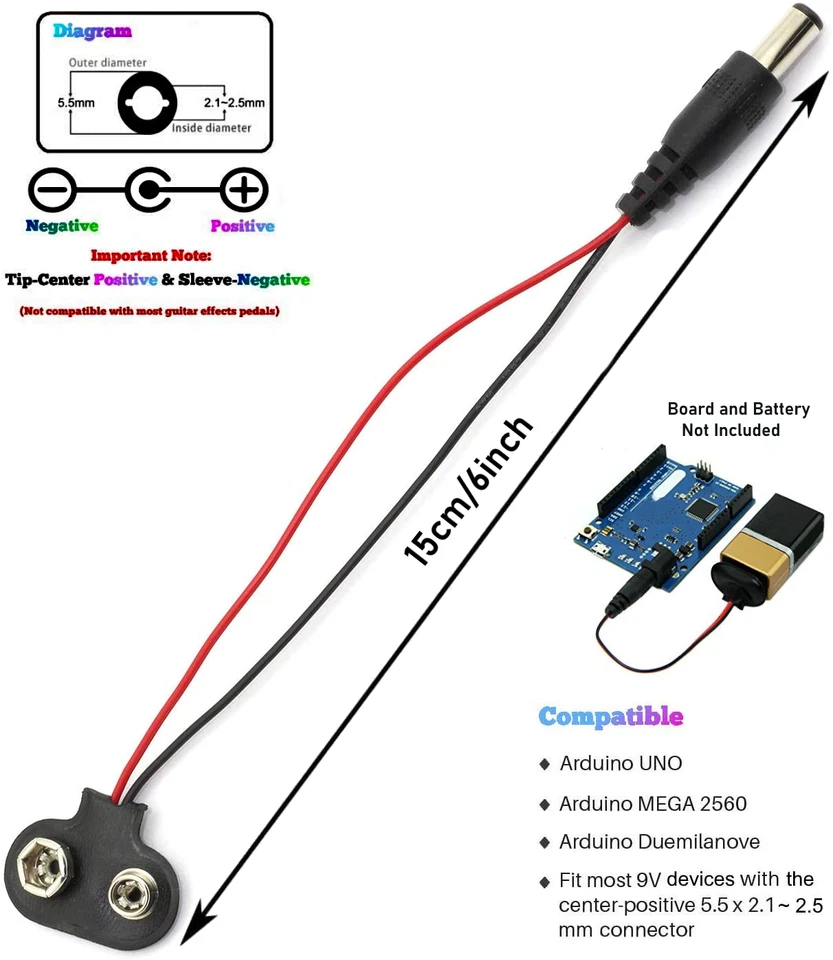 9V 1A Power Supply Adapter Charger+Transparent  UNO R3  Acrylic Case  Box  Cover - Image 4 of 4
