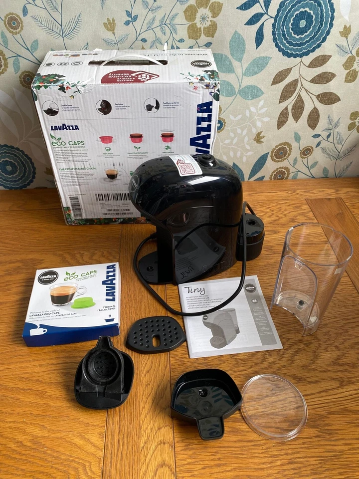 Lavazza LM800 A Modo Mio Piccola Macchina Caffè Espresso a Cialde in NERO [RICAMBI - Immagine 4 di 4