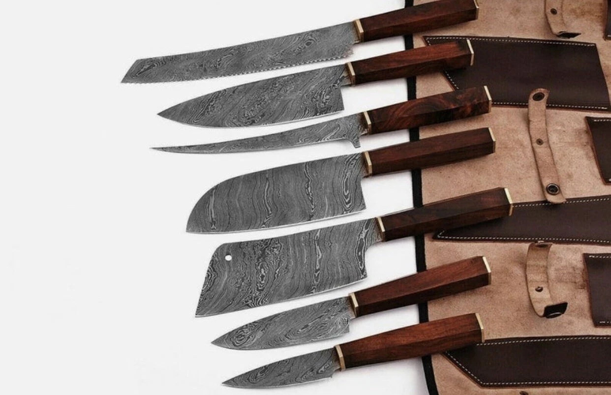 damascus chef knife set