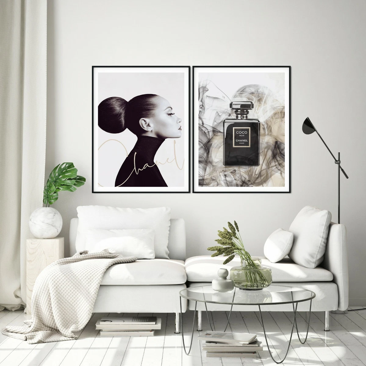 Black White Perfume Poster, Coco Chanel Pictures Wall