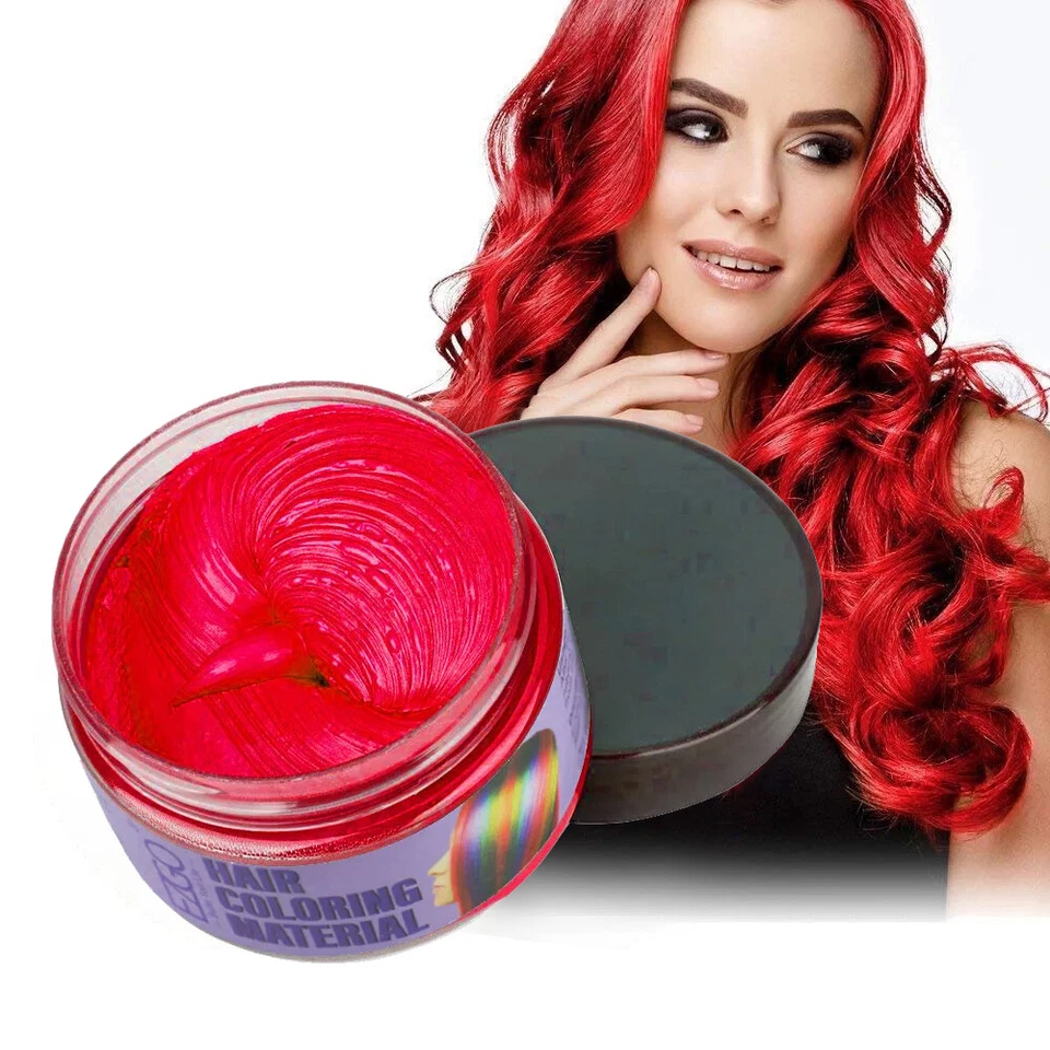 Color de cabello para mujeres y hombres crema tinte de barro modelado temporal para redes sociales Foto 2 de 4