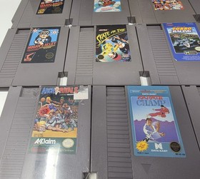 Nintendo NES 19Hits Lot Mario TMNT Bart Excitebike Gyromite Authentic Lot Bundle