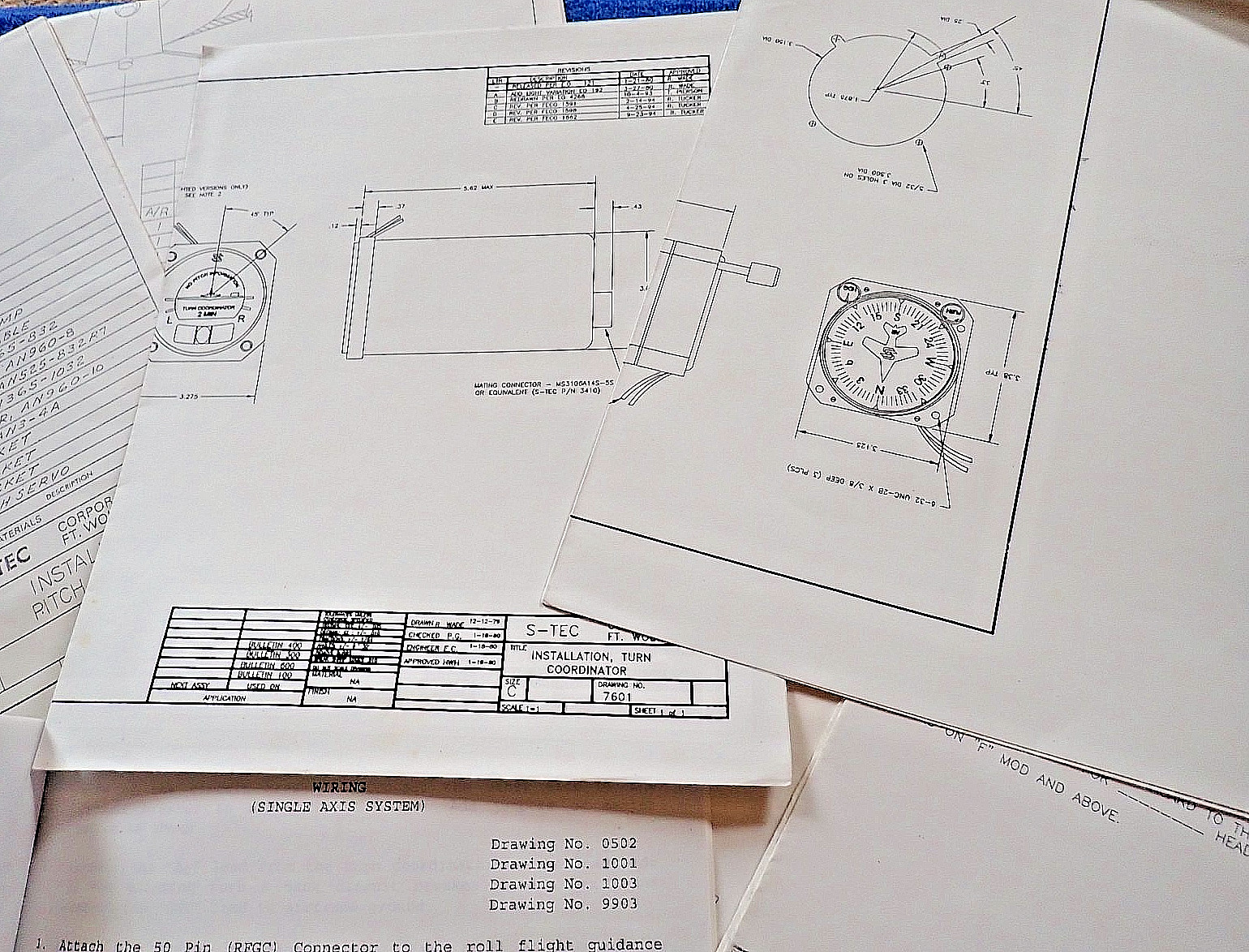 S-Tec 60 Beech Bonanza 2-Axis Autopilot ST-014 Installation Manual + Schematics