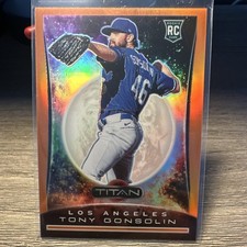Panini Chronicles Titan Tony Gonsolin Dodgers Neon Orange #22 /17 (RC) 2020