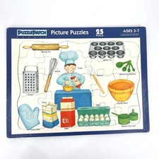 Puzzle Patch 25 Pc Tray Puzzle Vintage 1992 BAKING