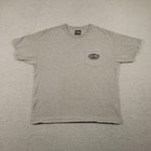 Harley Davidson Shirt Mens Large Gray Pocket Tee TNT Quincy Illinois Dealer