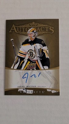  2022-23 Upper Deck Artifacts Jeremy Swayman 2005-06 Retro Autofacts AUTO SP